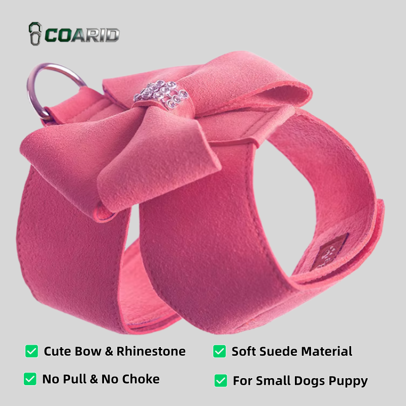D Ring Strap - Cute Dog Harness Leash Set Sakura
