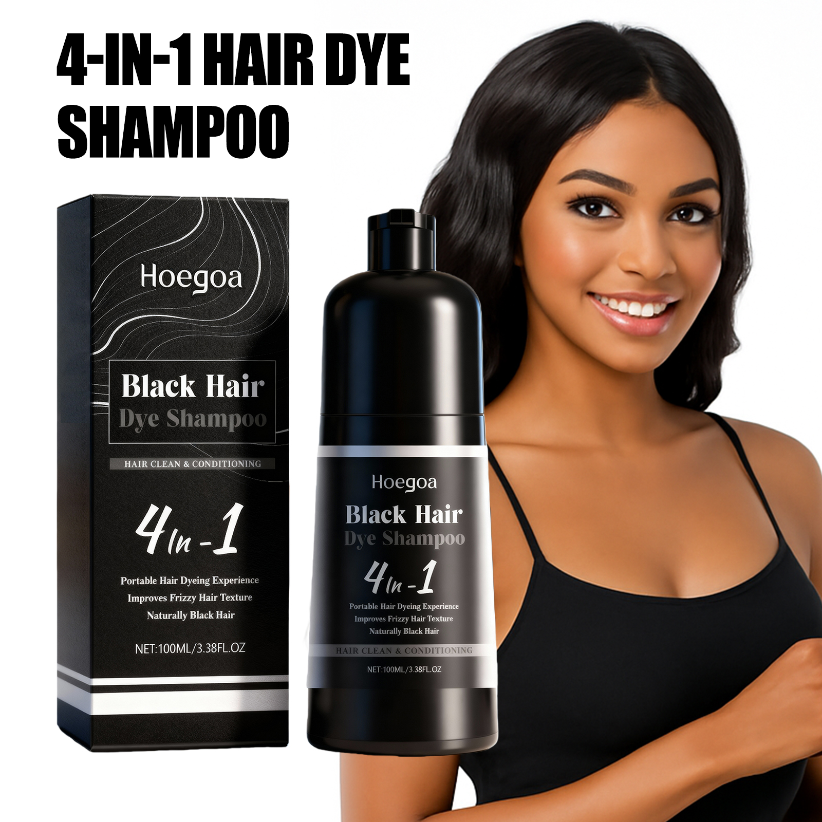 Hair Spray Color - 4in1 Nourishing Hair Dyeing Care Shampoo