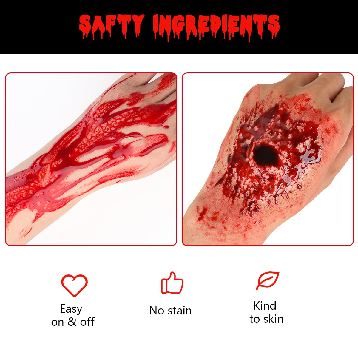 Bowitzki Fake Blood 3PCS Stage – Body Paint Sfx Bewertung und Preis
