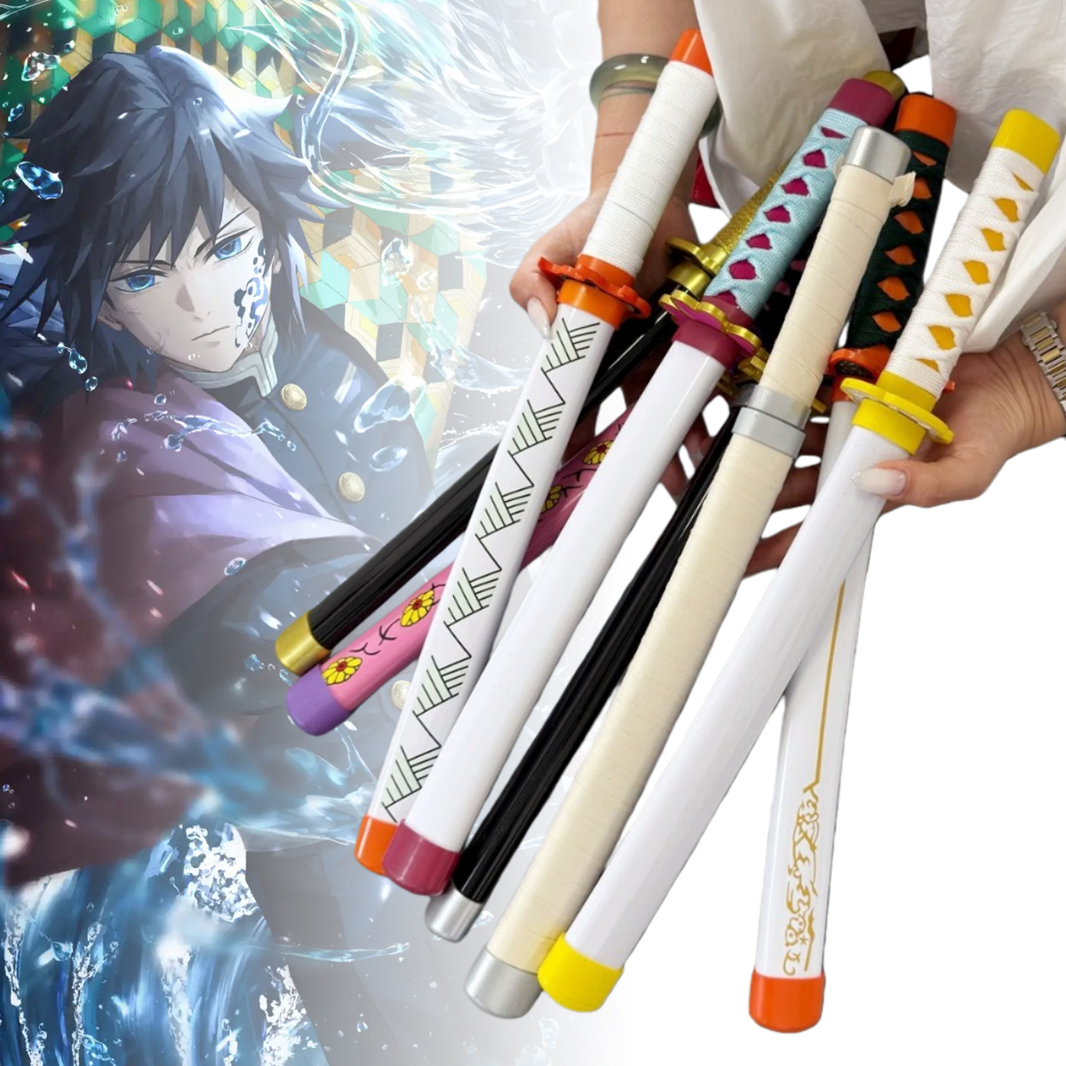 16inch Tomioka Giyuu Katana An – Cosplay Prop Katana Bewertung und Preis
