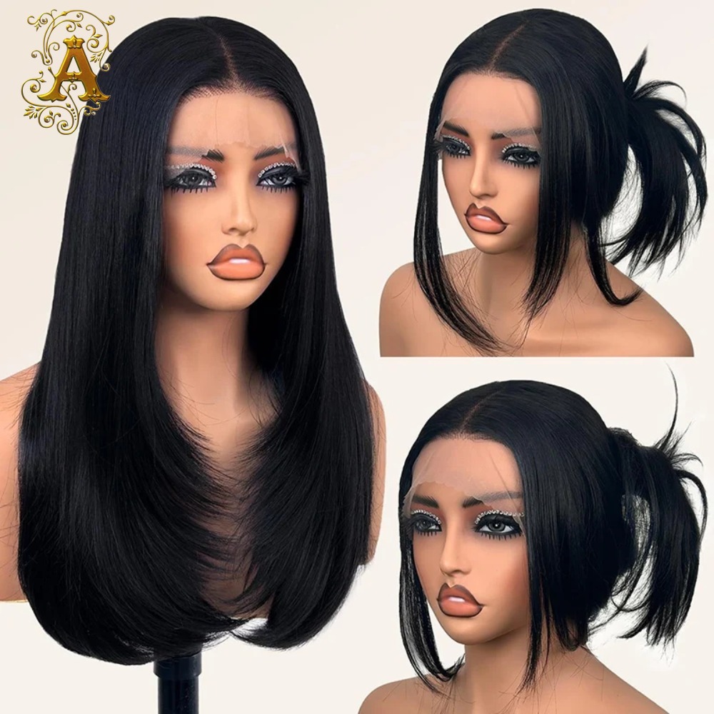 Front Lace Black Center Partin – Wig Fiber Net Bewertung und Preis