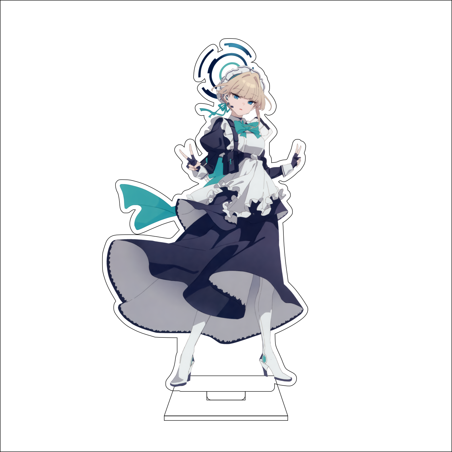16CM Anime Blue Archive Cospla – Anime Cosplay Prop Bewertung und Preis