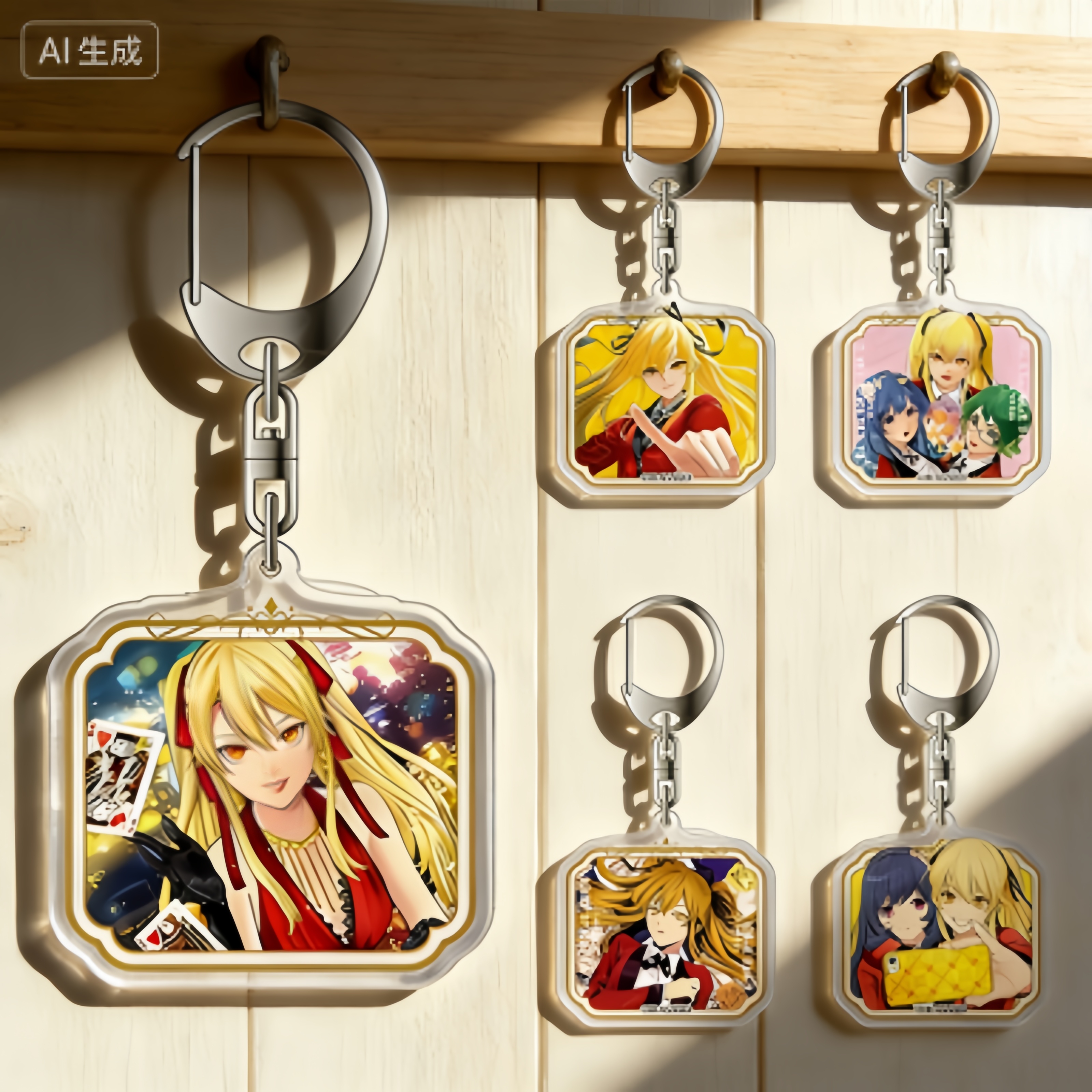 Kakegurui Anime Acrylic Pendan – Cosplay Prop Painting Bewertung und Preis