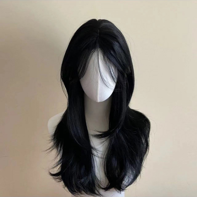 Black Wig Female Headband Body – Wig Fiber Net Bewertung und Preis