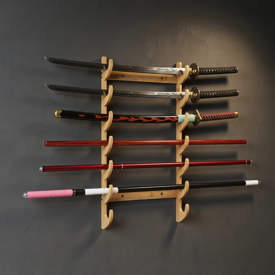 8-Layers Wall Sword Storage Sh – Cosplay Prop Katana Bewertung und Preis