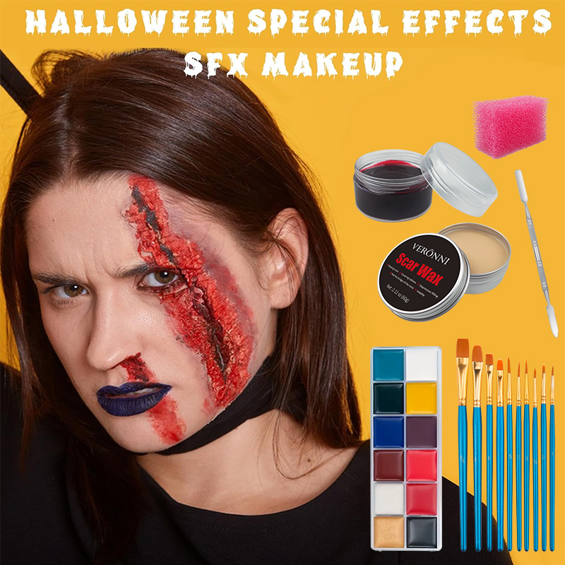 SFX Makeup Kit,12 Colors Face  – Body Paint Sfx Bewertung und Preis
