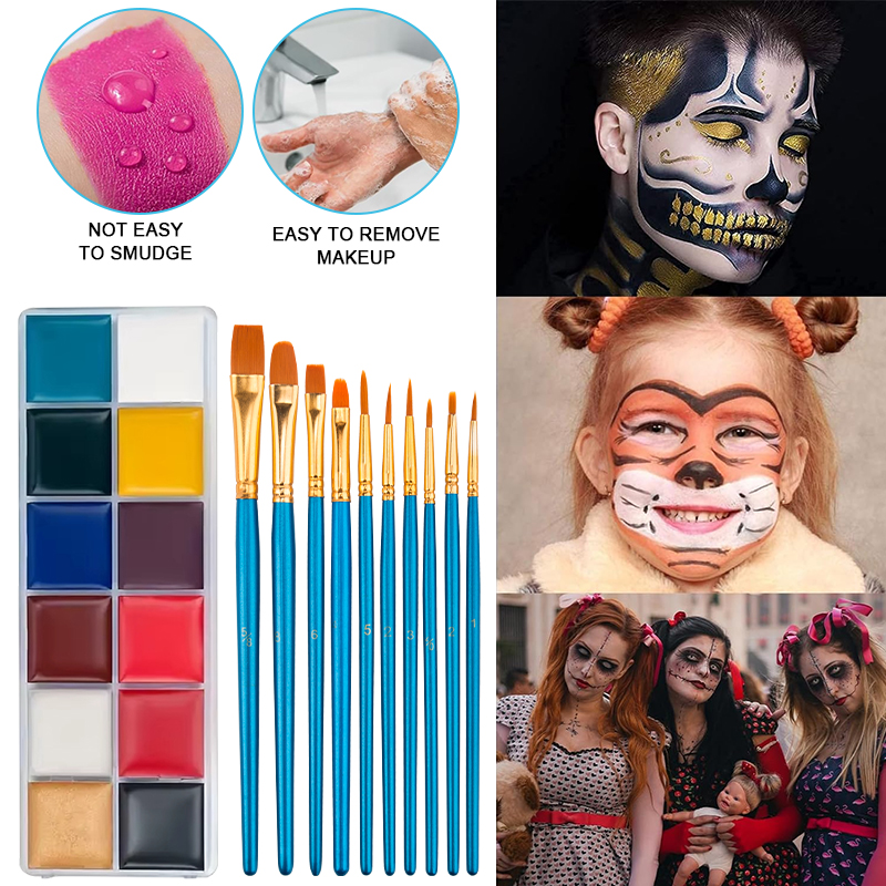 SFX Makeup Kit,12 Colors Face  – Body Paint Sfx Bewertung und Preis