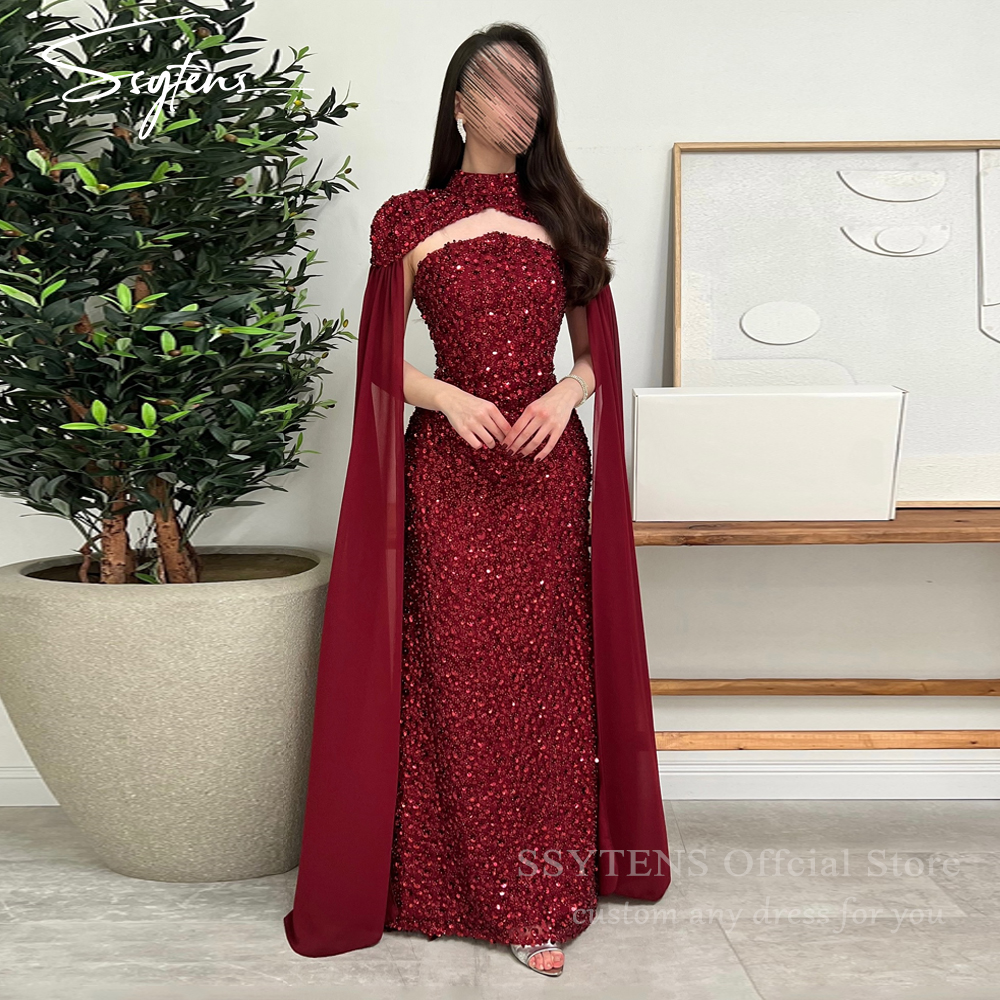 SSYTENS Elegant Red Formal Dre – Briar Cosplay Prop Bewertung und Preis