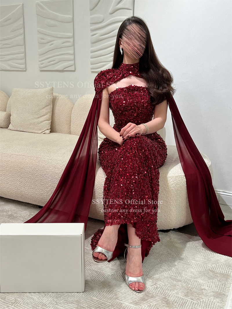 SSYTENS Elegant Red Formal Dre – Briar Cosplay Prop Bewertung und Preis