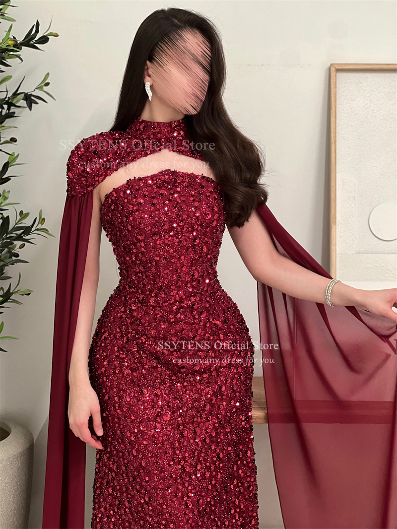 SSYTENS Elegant Red Formal Dre – Briar Cosplay Prop Bewertung und Preis