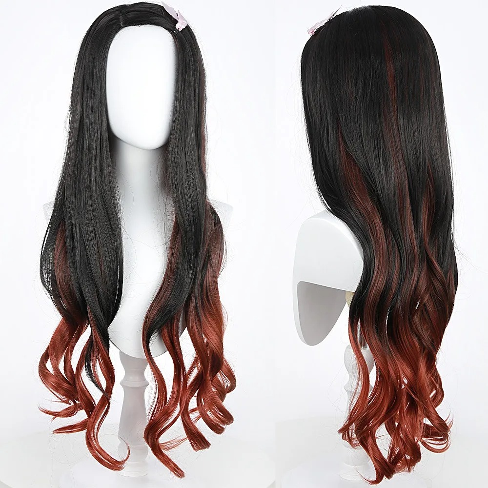 Black Dark Red Gradient Color  – Wig Fiber Net Bewertung und Preis
