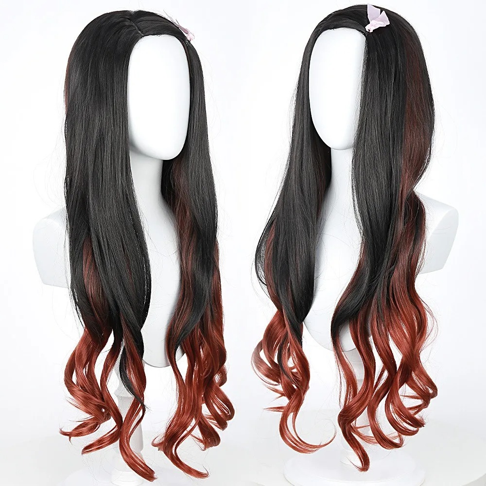 Black Dark Red Gradient Color  – Wig Fiber Net Bewertung und Preis