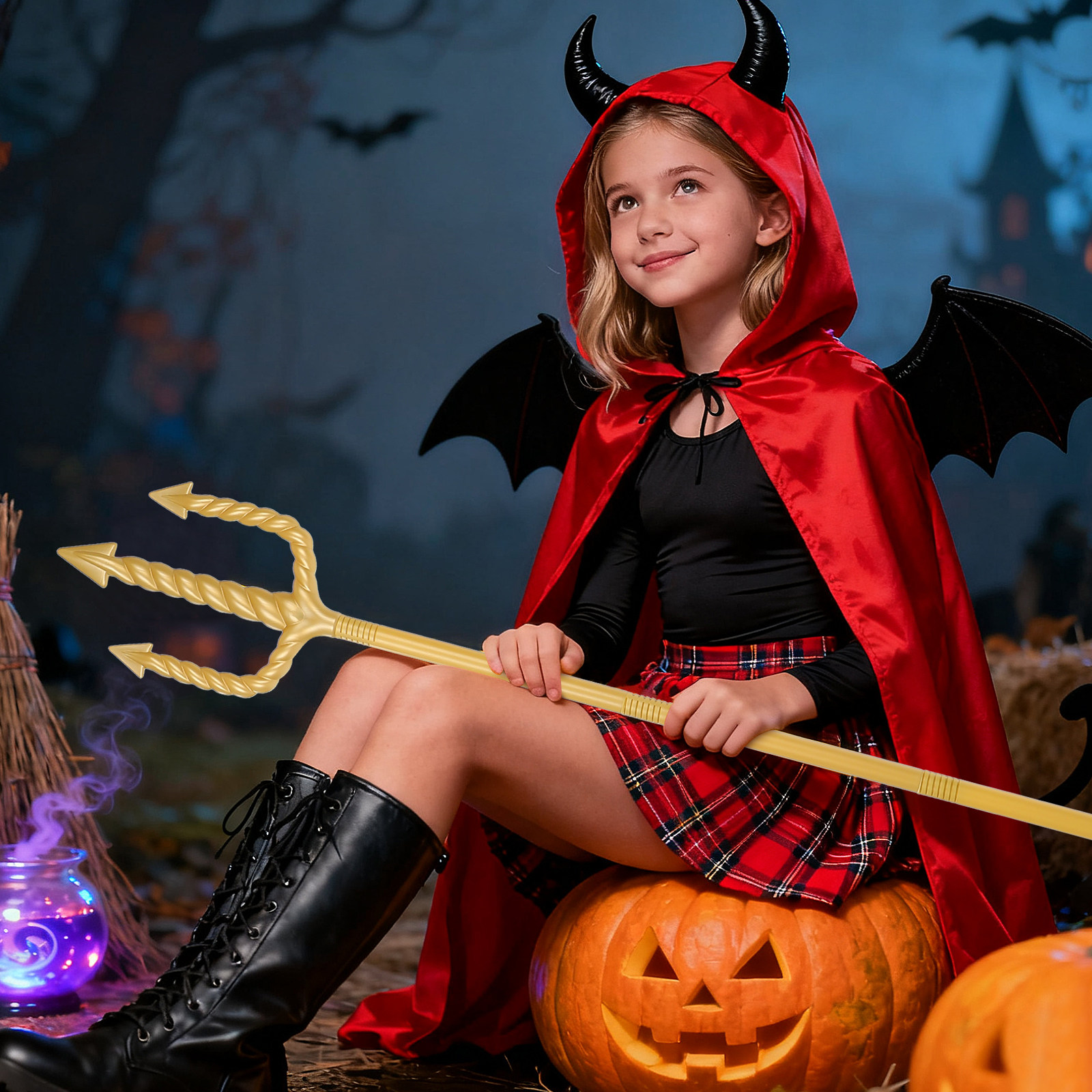 Halloween Demon Fork Prop 1 Se – Detachable Cosplay Prop Bewertung und Preis